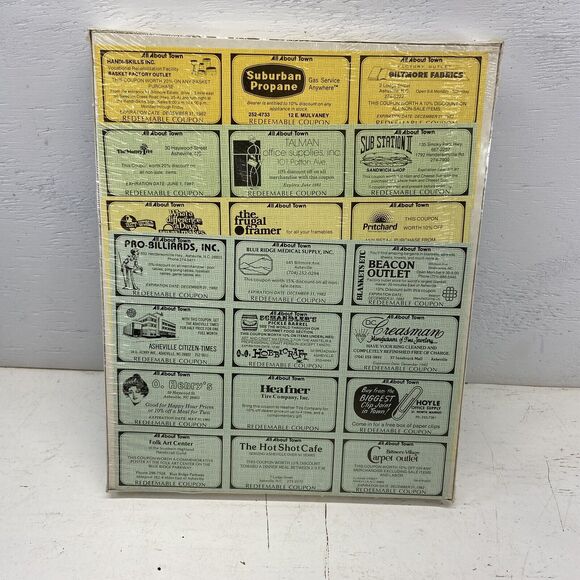 Vintage 1981 All About Asheville NC Board Game New Sealed Limited Edition - Picture 3 of 5